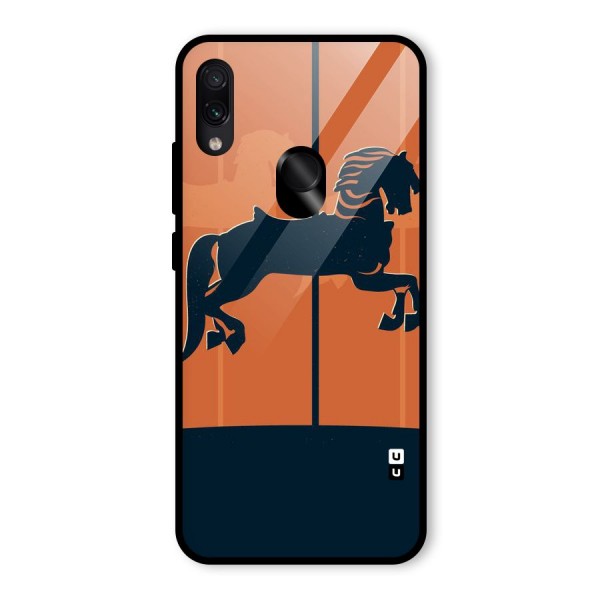 Horse Glass Back Case for Redmi Note 7S