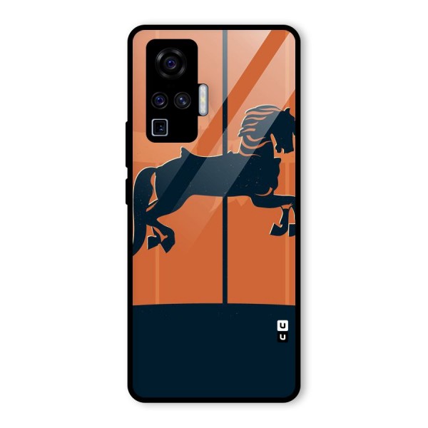 Horse Glass Back Case for Vivo X50 Pro