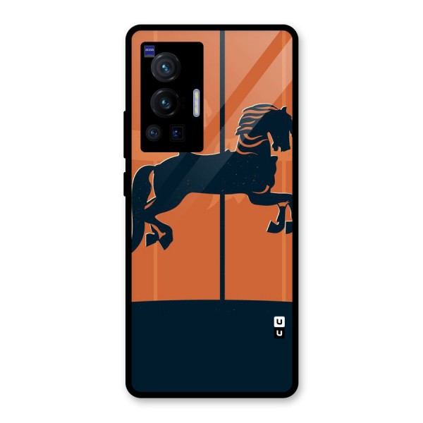 Horse Glass Back Case for Vivo X70 Pro