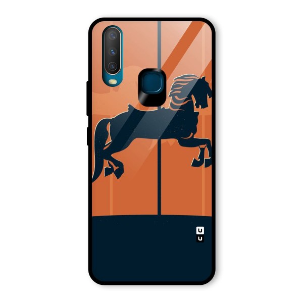 Horse Glass Back Case for Vivo Y12