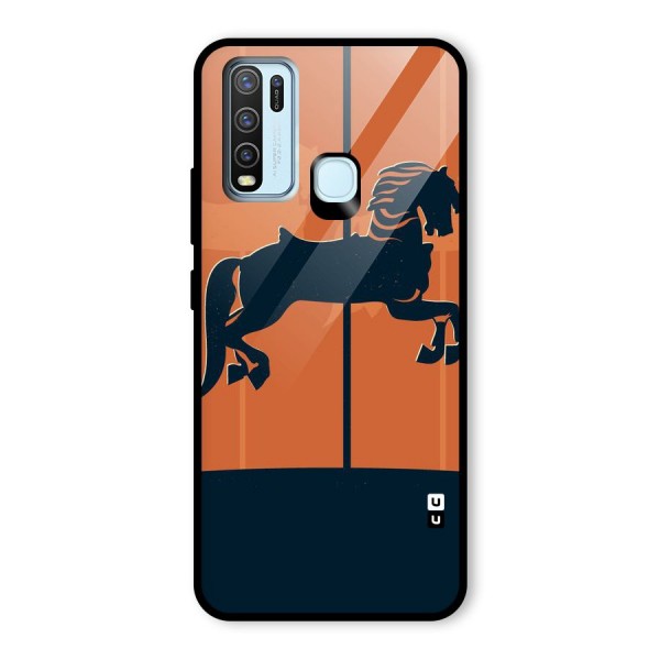 Horse Glass Back Case for Vivo Y50