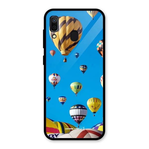 Hot Air Baloons Glass Back Case for Galaxy A30