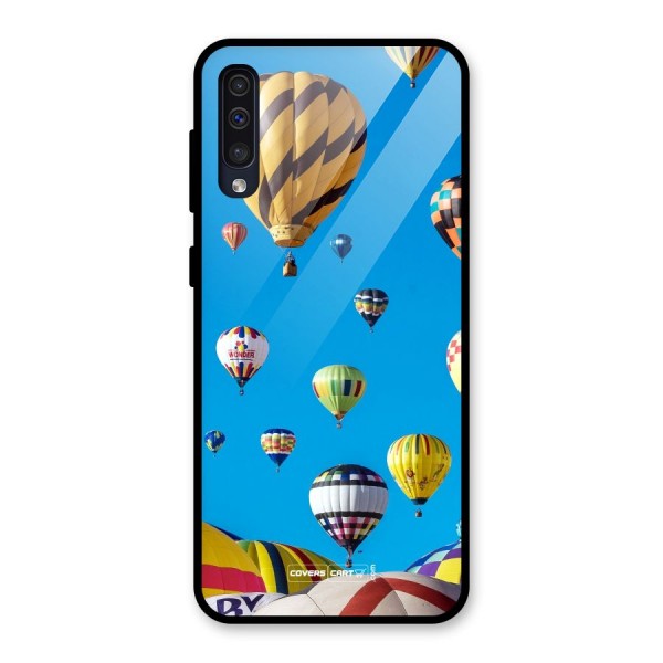 Hot Air Baloons Glass Back Case for Galaxy A50s