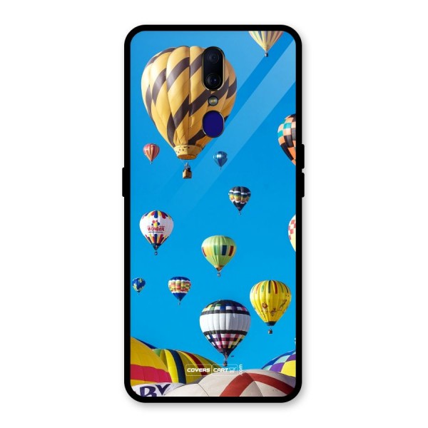 Hot Air Baloons Glass Back Case for Oppo F11