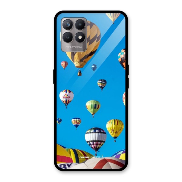 Hot Air Baloons Glass Back Case for Realme 8i