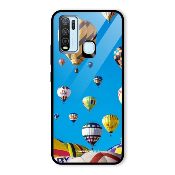 Hot Air Baloons Glass Back Case for Vivo Y30