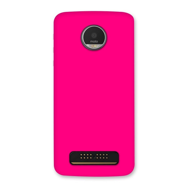 Hot Pink Back Case for Moto Z Play