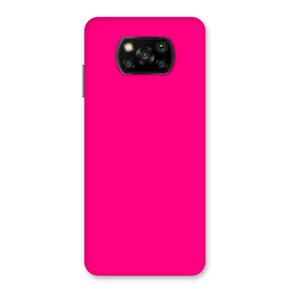 Hot Pink Back Case for Poco X3