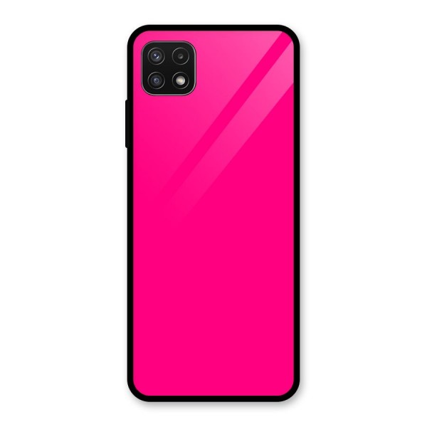 Hot Pink Glass Back Case for Galaxy A22 5G