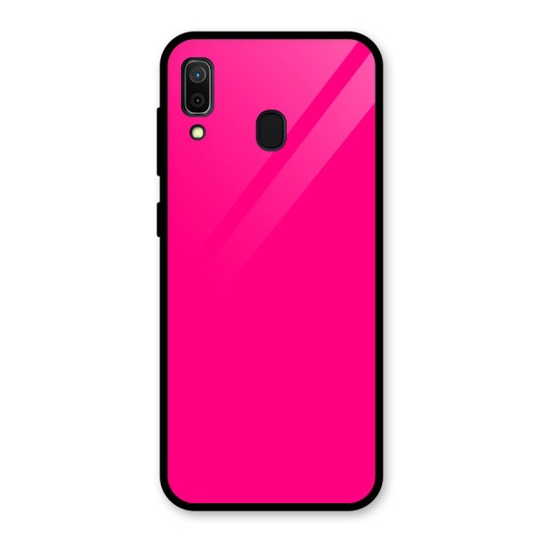 Hot Pink Glass Back Case for Galaxy A30