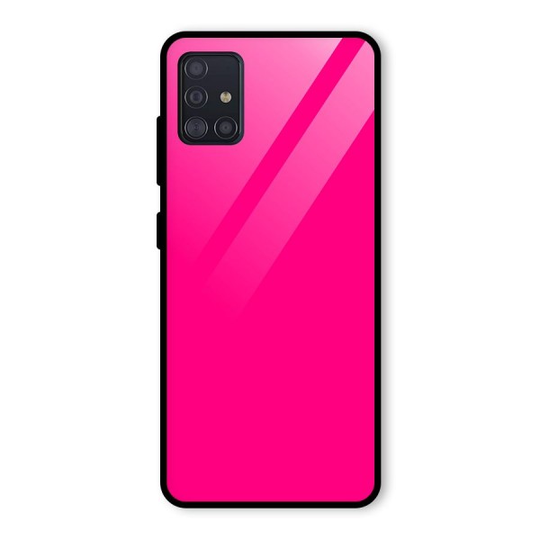 Hot Pink Glass Back Case for Galaxy A51