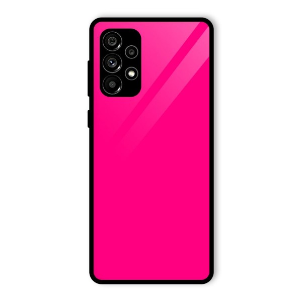 Hot Pink Glass Back Case for Galaxy A73 5G