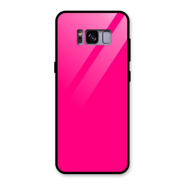 Hot Pink Glass Back Case for Galaxy S8