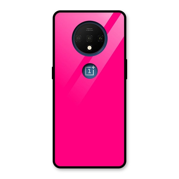 Hot Pink Glass Back Case for OnePlus 7T