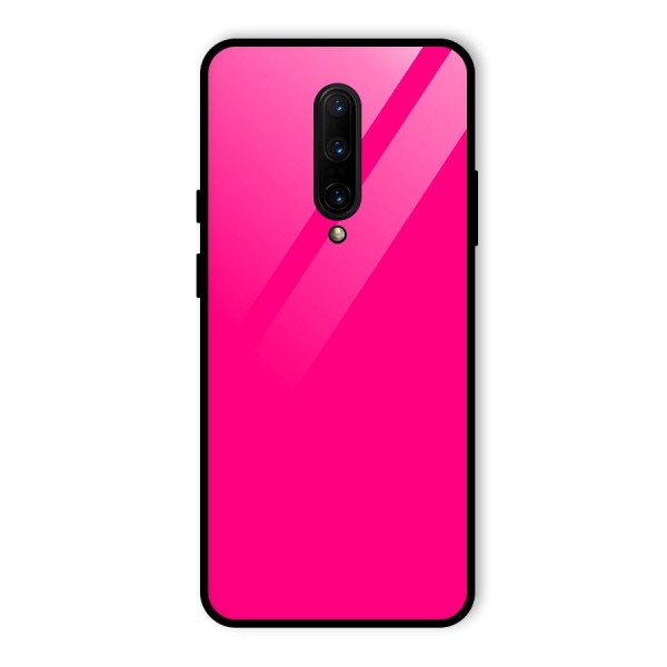 Hot Pink Glass Back Case for OnePlus 7 Pro