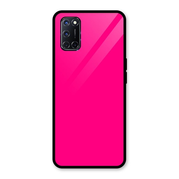 Hot Pink Glass Back Case for Oppo A52