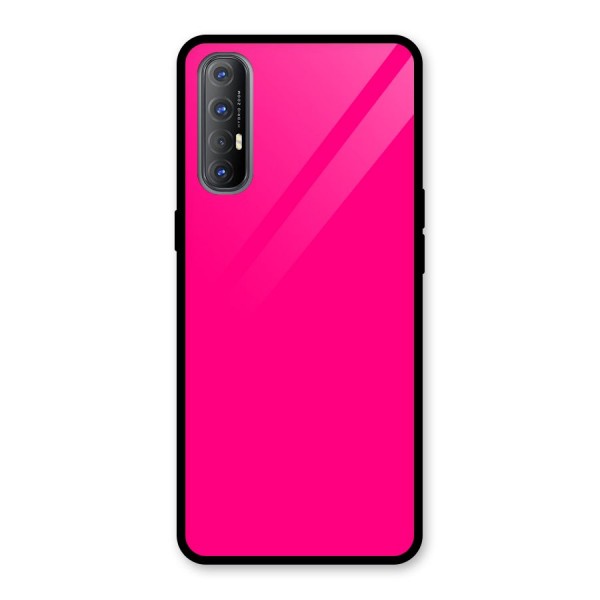 Hot Pink Glass Back Case for Oppo Reno3 Pro