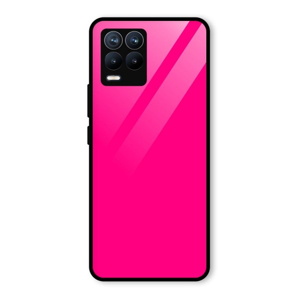 Hot Pink Glass Back Case for Realme 8