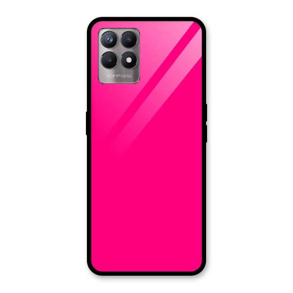 Hot Pink Glass Back Case for Realme 8i