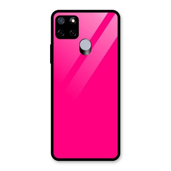 Hot Pink Glass Back Case for Realme C12