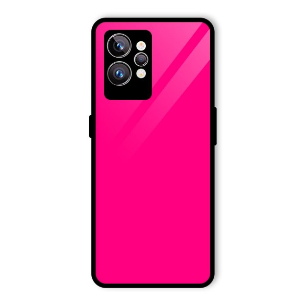 Hot Pink Glass Back Case for Realme GT2 Pro