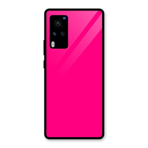 Hot Pink Glass Back Case for Vivo X60 Pro