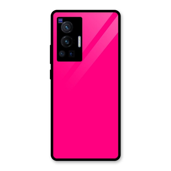 Hot Pink Glass Back Case for Vivo X70 Pro