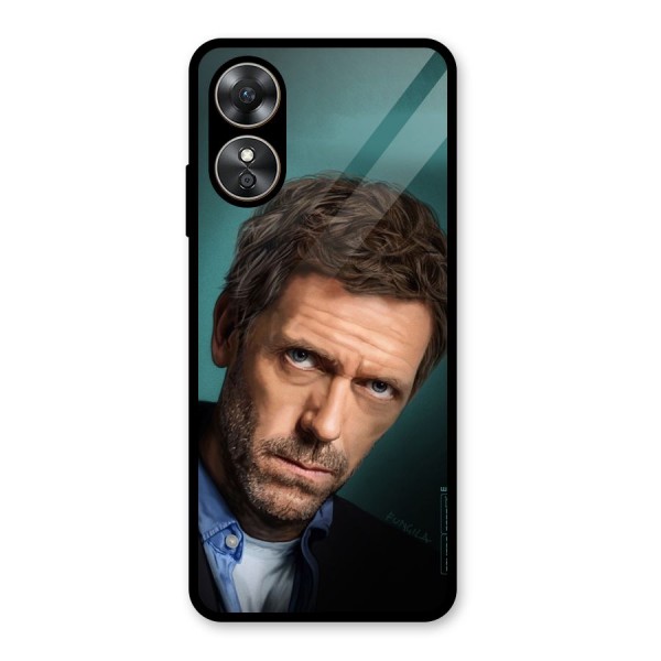 House MD Glass Back Case for Oppo A17