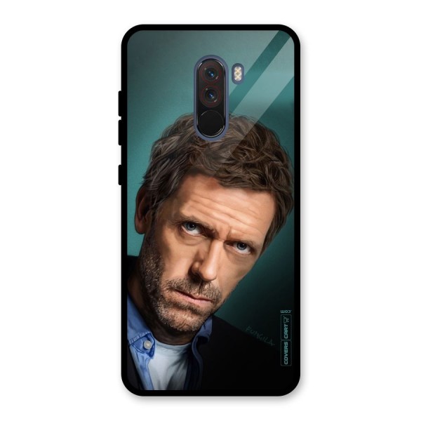 House MD Glass Back Case for Poco F1