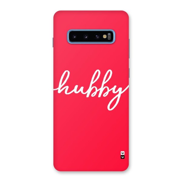 Hubby Back Case for Galaxy S10 Plus