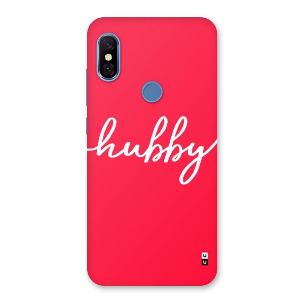 Hubby Back Case for Redmi Note 6 Pro