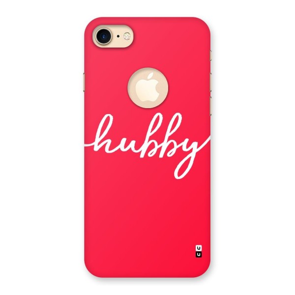 Hubby Back Case for iPhone 8 Logo Cut