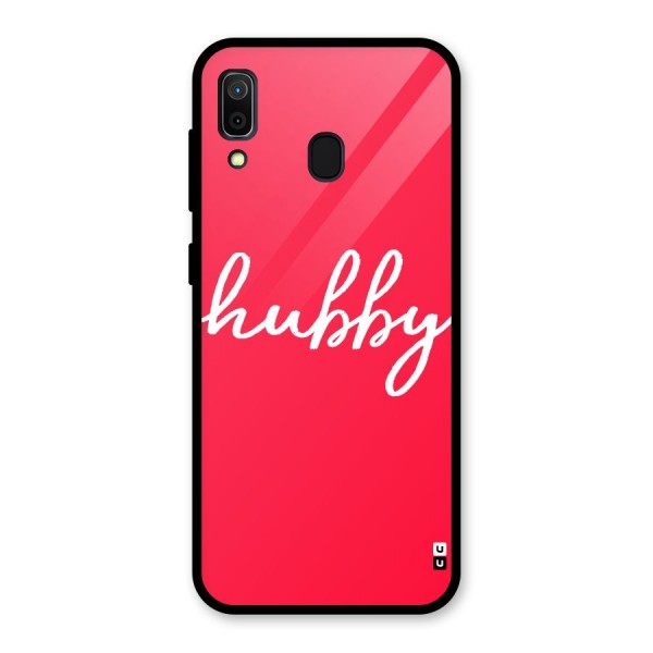 Hubby Glass Back Case for Galaxy A30