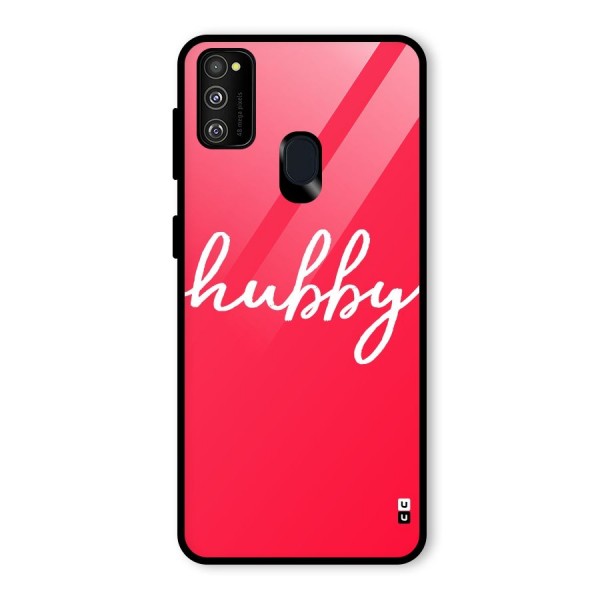 Hubby Glass Back Case for Galaxy M21