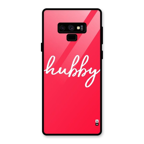 Hubby Glass Back Case for Galaxy Note 9