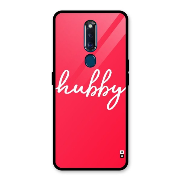 Hubby Glass Back Case for Oppo F11 Pro