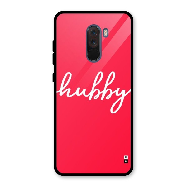 Hubby Glass Back Case for Poco F1