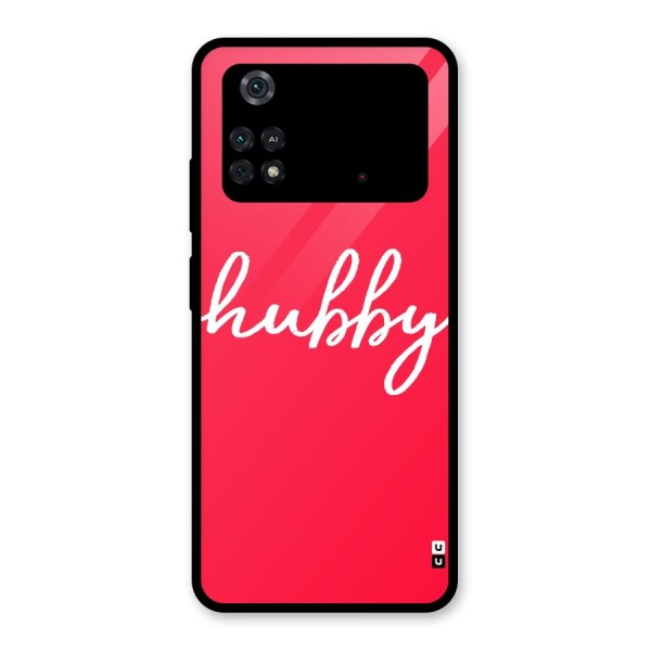 Hubby Glass Back Case for Poco M4 Pro 4G