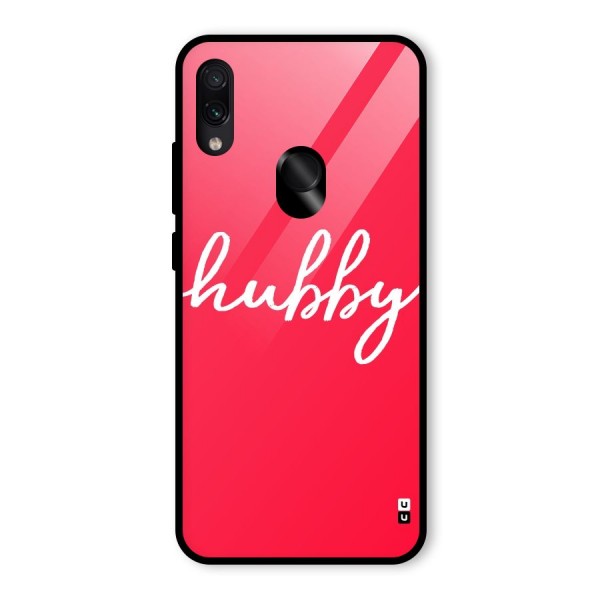 Hubby Glass Back Case for Redmi Note 7