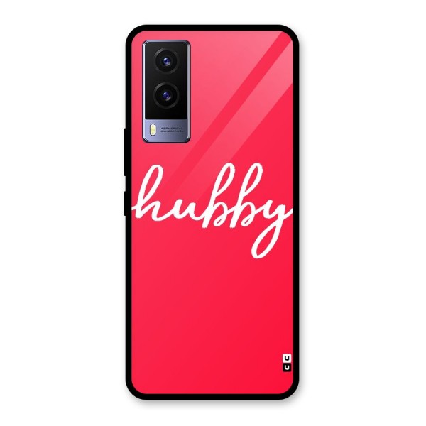 Hubby Glass Back Case for Vivo V21e 5G