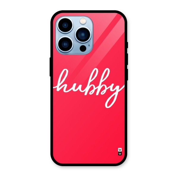 Hubby Glass Back Case for iPhone 13 Pro