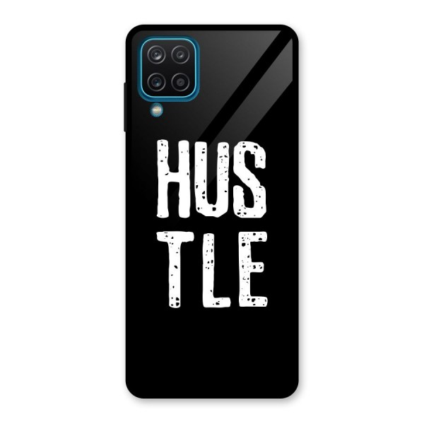 Hustle Glass Back Case for Galaxy A12