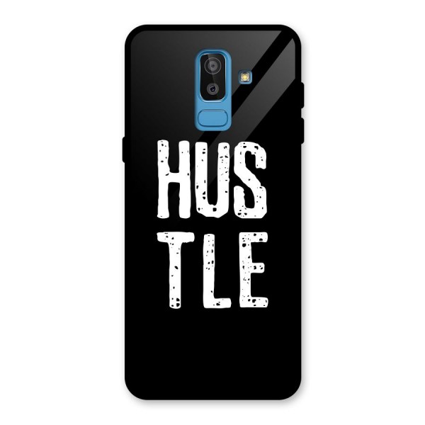 Hustle Glass Back Case for Galaxy J8