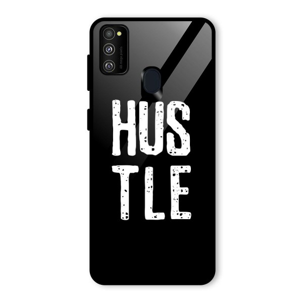 Hustle Glass Back Case for Galaxy M21