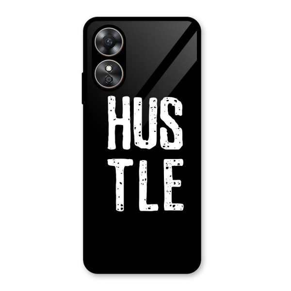 Hustle Glass Back Case for Oppo A17