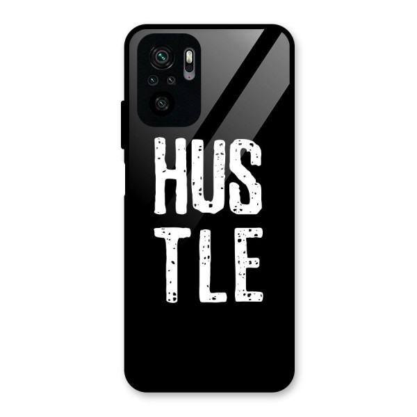 Hustle Glass Back Case for Redmi Note 10