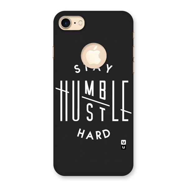 Hustle Hard Back Case for iPhone 8 Logo Cut