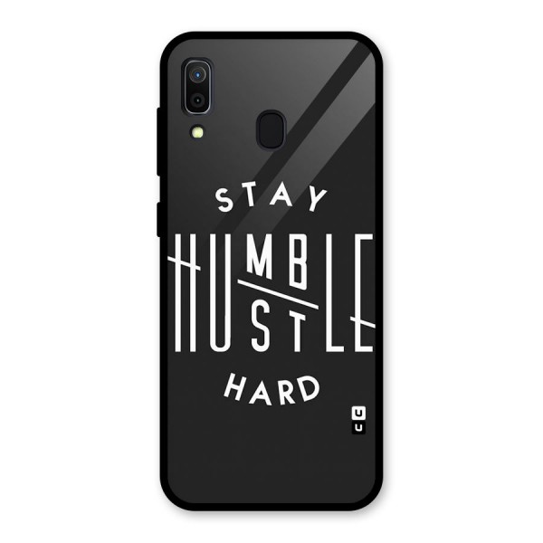 Hustle Hard Glass Back Case for Galaxy A30