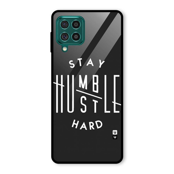 Hustle Hard Glass Back Case for Galaxy F62