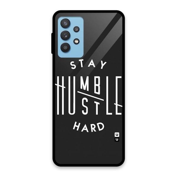 Hustle Hard Glass Back Case for Galaxy M32 5G